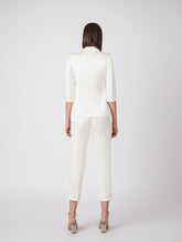 Satin 3/4 length suit